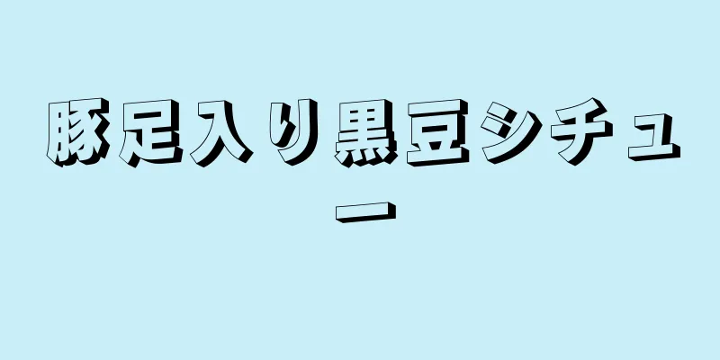 豚足入り黒豆シチュー