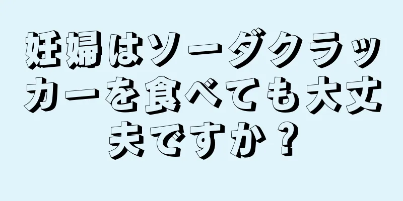 妊婦はソーダクラッカーを食べても大丈夫ですか？