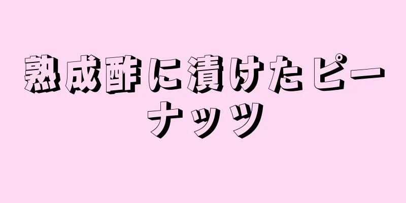 熟成酢に漬けたピーナッツ