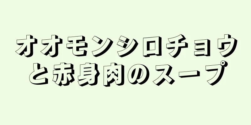 オオモンシロチョウと赤身肉のスープ