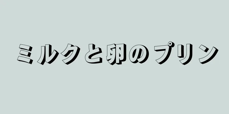 ミルクと卵のプリン