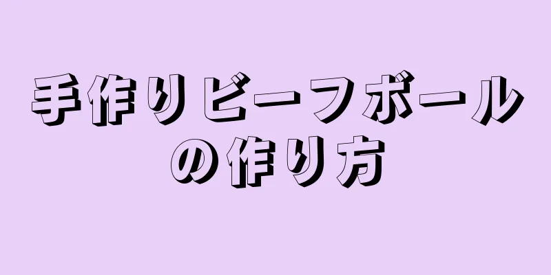 手作りビーフボールの作り方