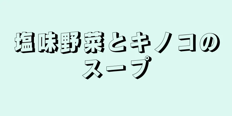 塩味野菜とキノコのスープ