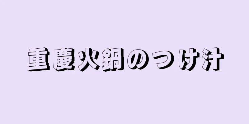 重慶火鍋のつけ汁