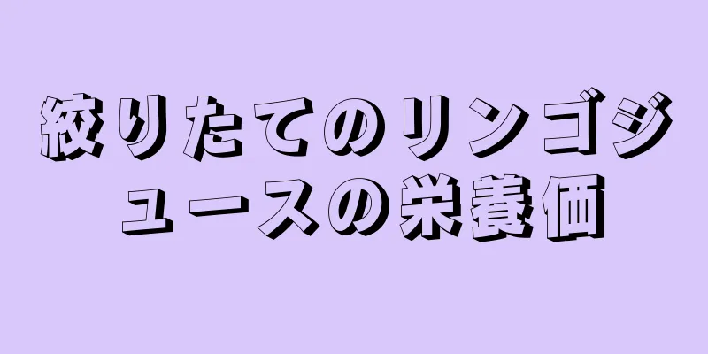 絞りたてのリンゴジュースの栄養価