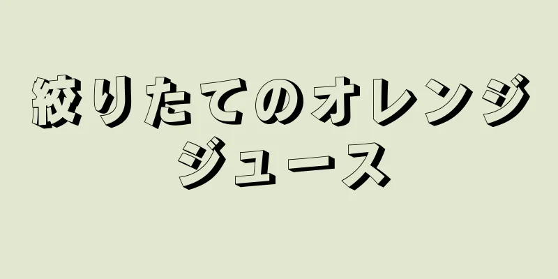 絞りたてのオレンジジュース