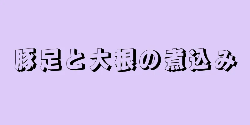 豚足と大根の煮込み