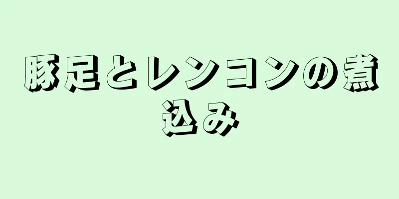 豚足とレンコンの煮込み