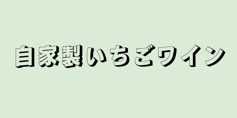 自家製いちごワイン