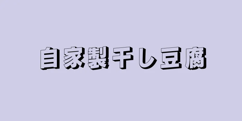 自家製干し豆腐