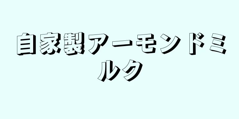 自家製アーモンドミルク