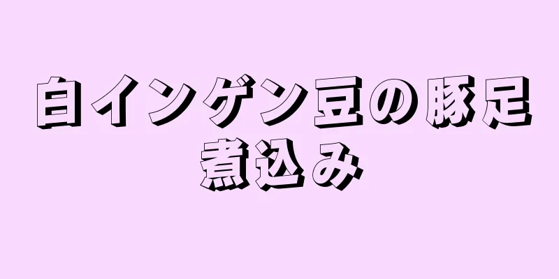 白インゲン豆の豚足煮込み