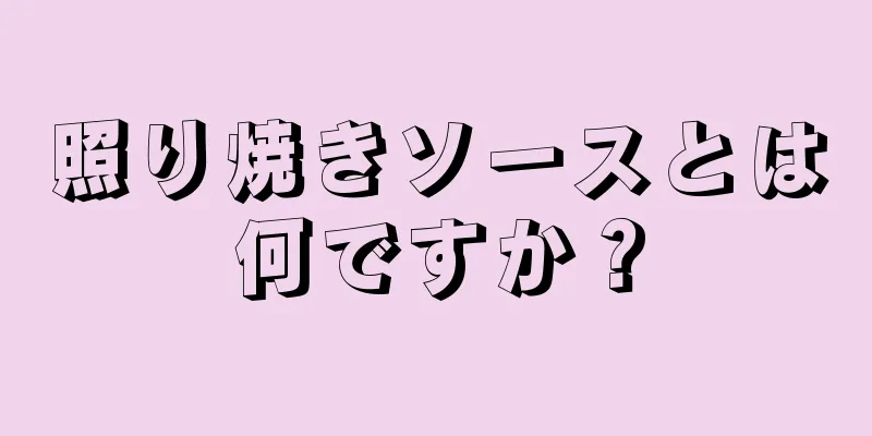 照り焼きソースとは何ですか？