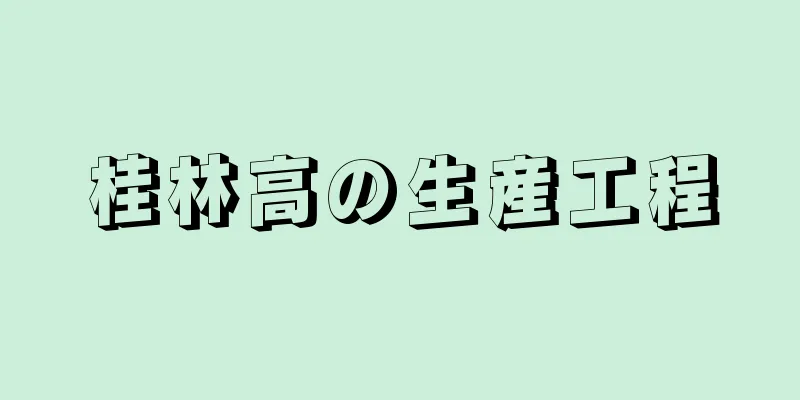 桂林高の生産工程