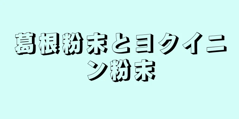 葛根粉末とヨクイニン粉末