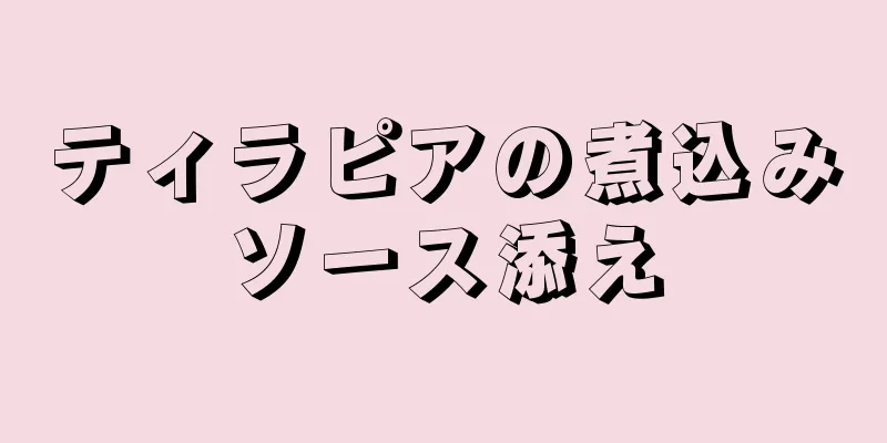 ティラピアの煮込みソース添え