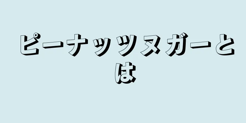 ピーナッツヌガーとは