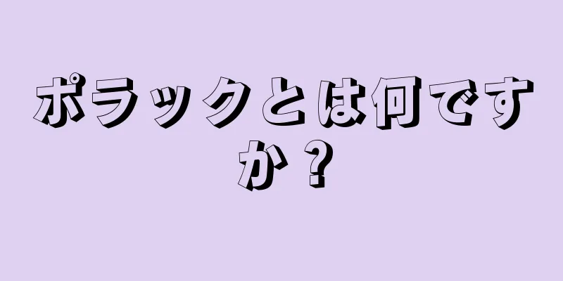 ポラックとは何ですか？