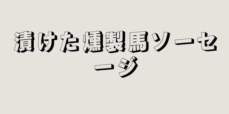 漬けた燻製馬ソーセージ