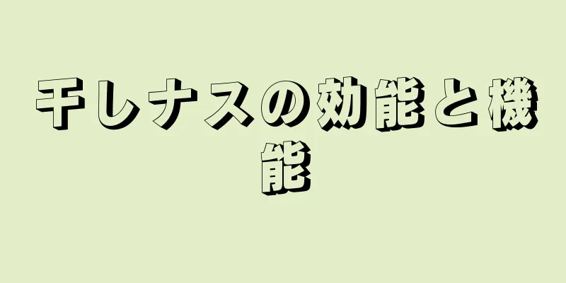 干しナスの効能と機能