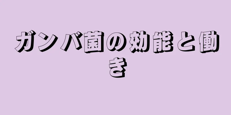 ガンバ菌の効能と働き