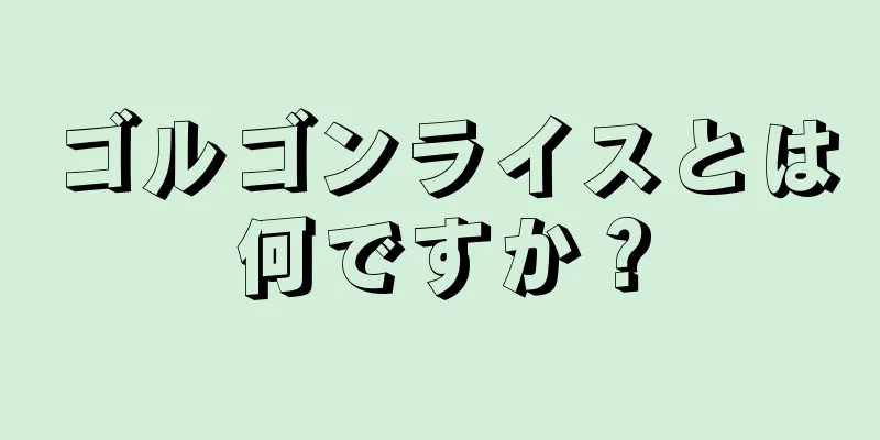 ゴルゴンライスとは何ですか？