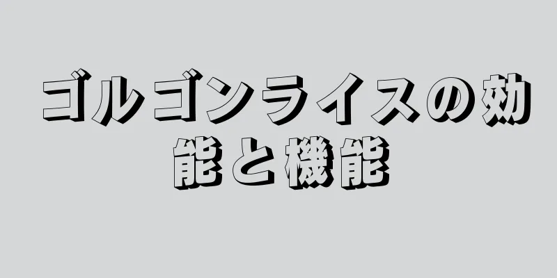 ゴルゴンライスの効能と機能