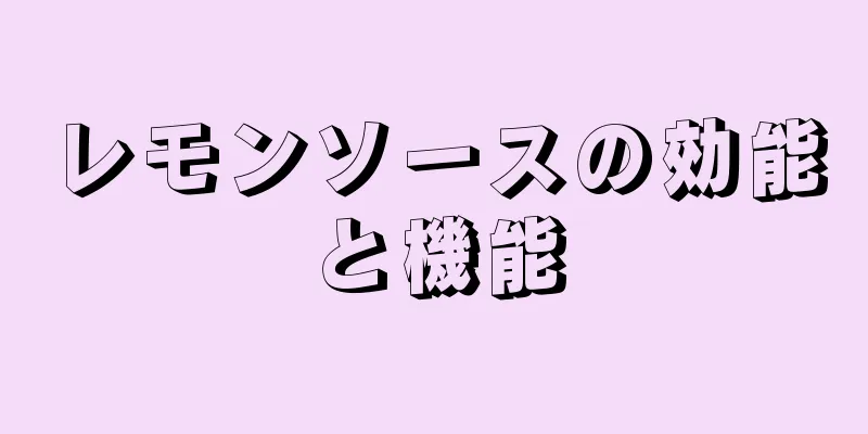 レモンソースの効能と機能