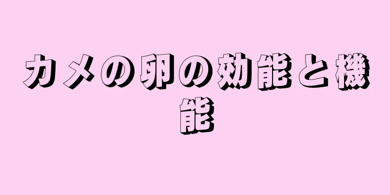 カメの卵の効能と機能