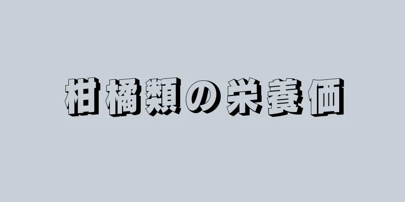 柑橘類の栄養価