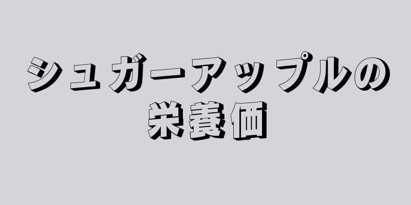 シュガーアップルの栄養価