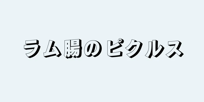 ラム腸のピクルス