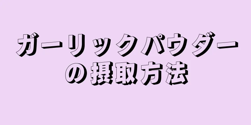 ガーリックパウダーの摂取方法