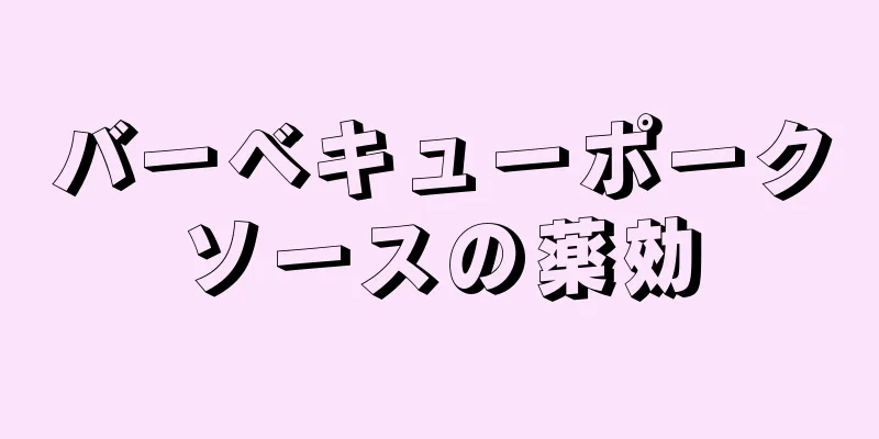 バーベキューポークソースの薬効