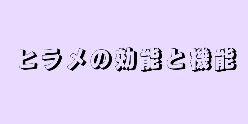 ヒラメの効能と機能