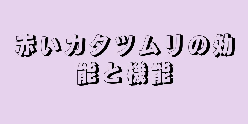 赤いカタツムリの効能と機能