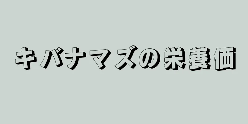 キバナマズの栄養価