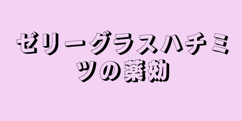 ゼリーグラスハチミツの薬効