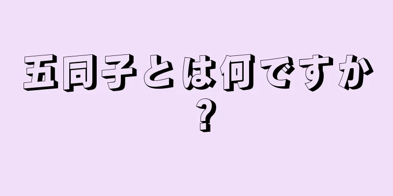 五同子とは何ですか？