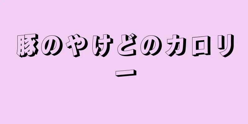 豚のやけどのカロリー