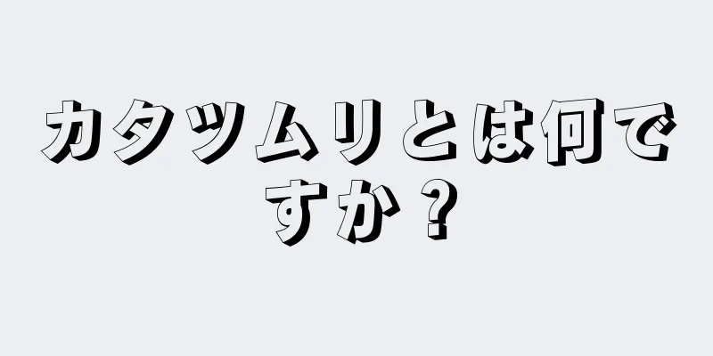 カタツムリとは何ですか？