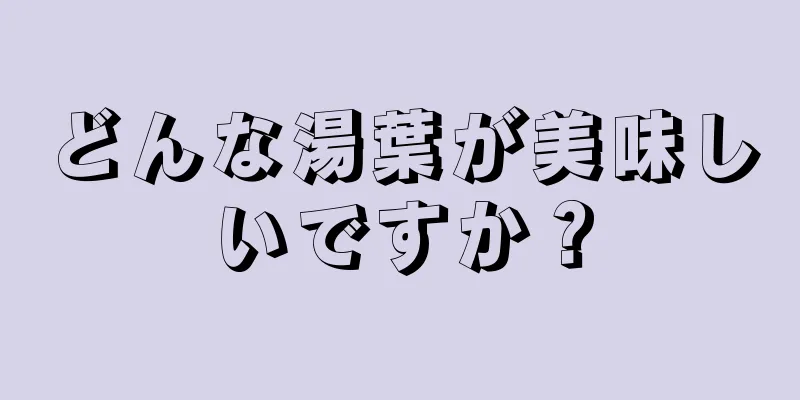 どんな湯葉が美味しいですか？