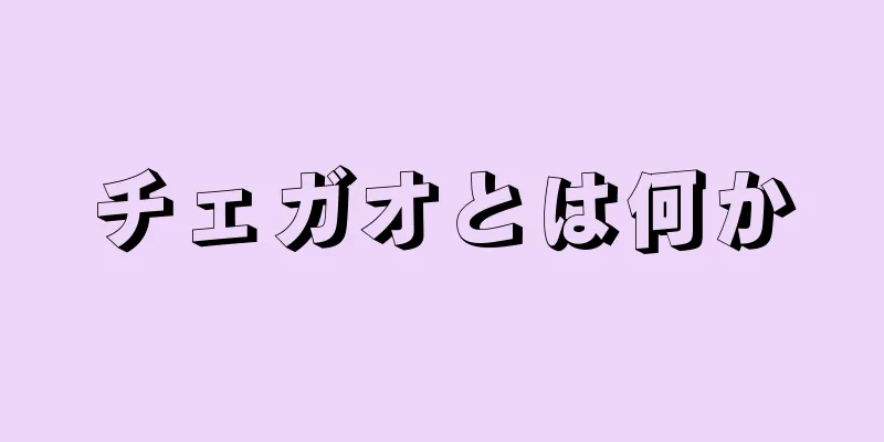 チェガオとは何か