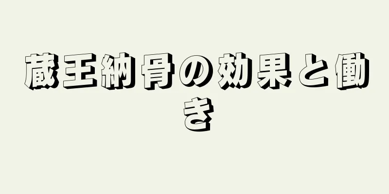 蔵王納骨の効果と働き