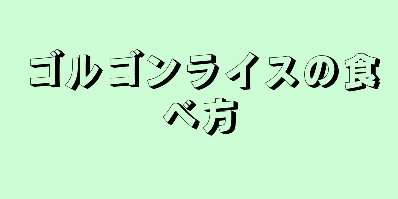 ゴルゴンライスの食べ方