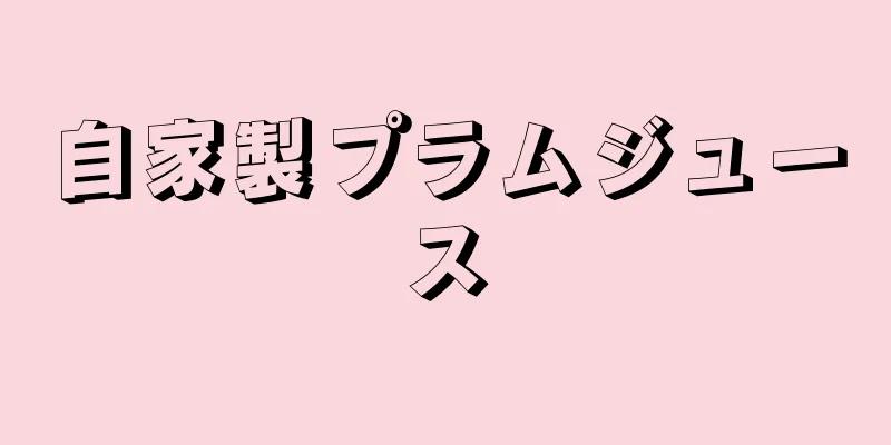 自家製プラムジュース