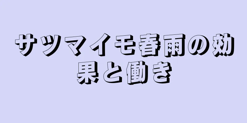 サツマイモ春雨の効果と働き