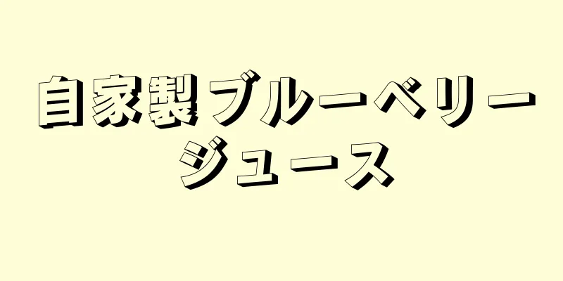 自家製ブルーベリージュース