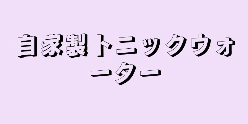 自家製トニックウォーター