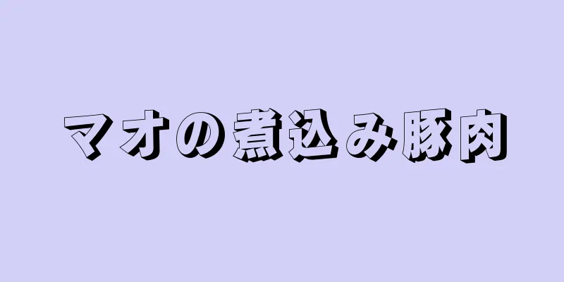 マオの煮込み豚肉